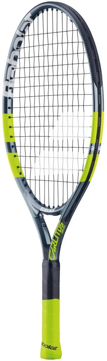 Babolat Carlitos Junior 21 Tennisracket - Grijs/Geel - afbeelding 2 van 6