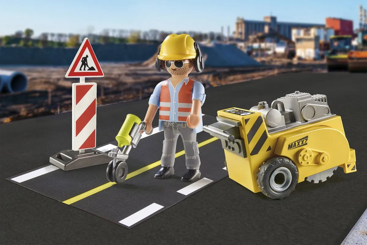 Playmobil City Action Bouwvakker met Randensnijder 71185 - Multicolor