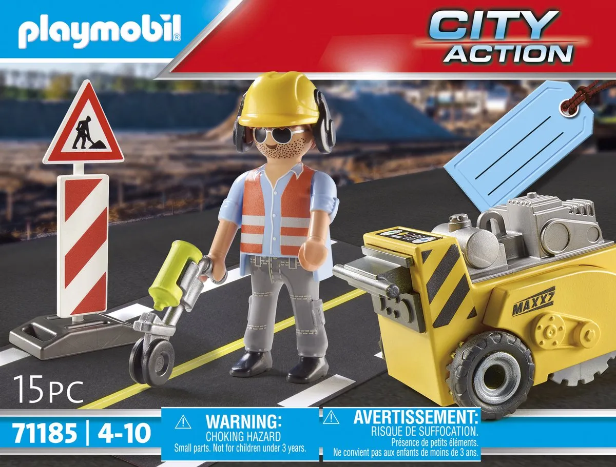 Playmobil City Action Bouwvakker met Randensnijder 71185 - Multicolor - afbeelding 6 van 6