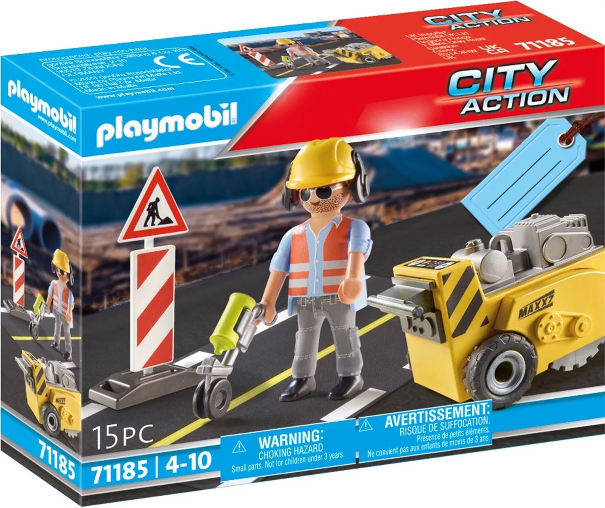 Playmobil City Action Bouwvakker met Randensnijder 71185