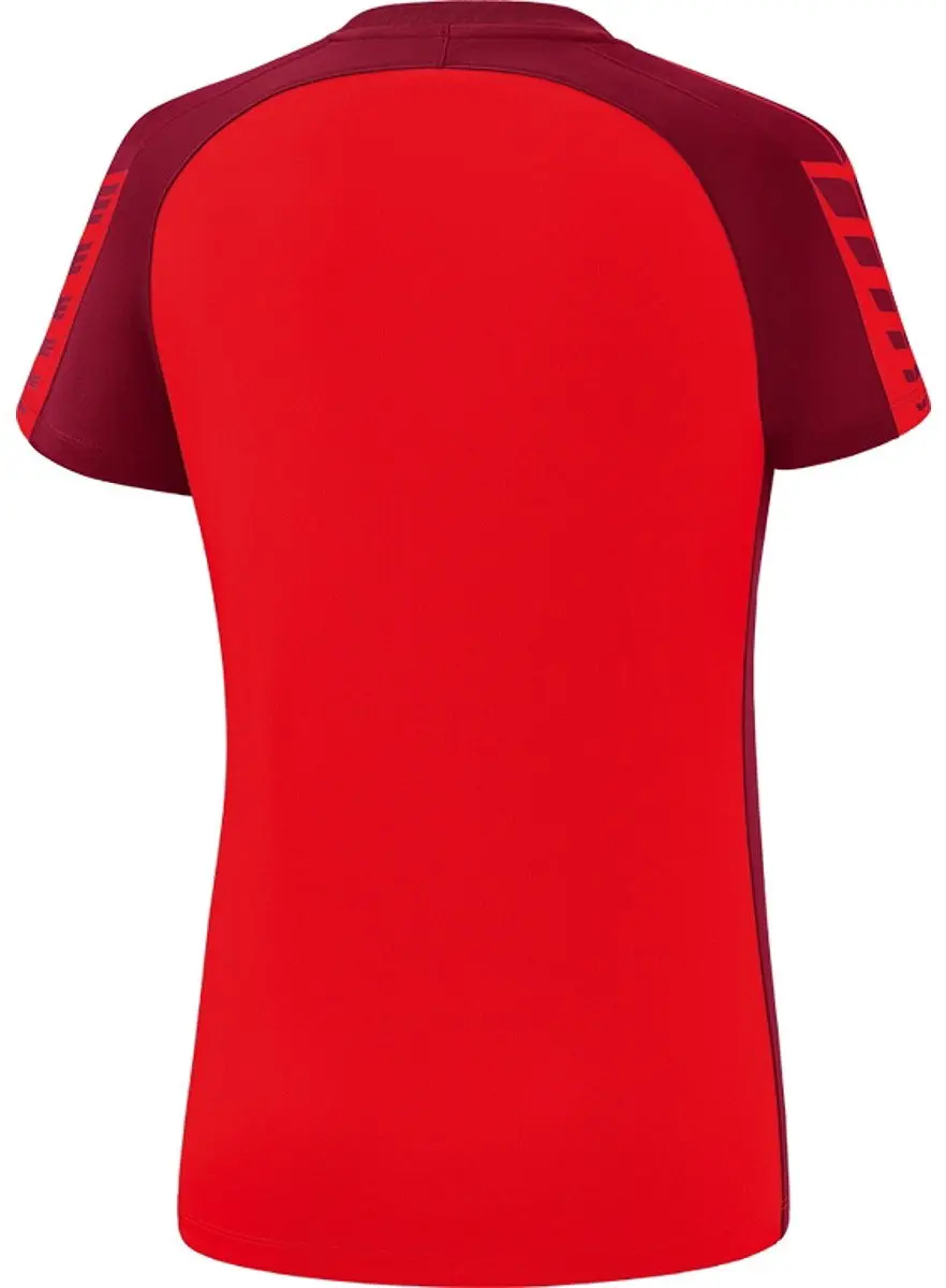 Erima Six Wings T-Shirt Dames - Bordeauxrood 38