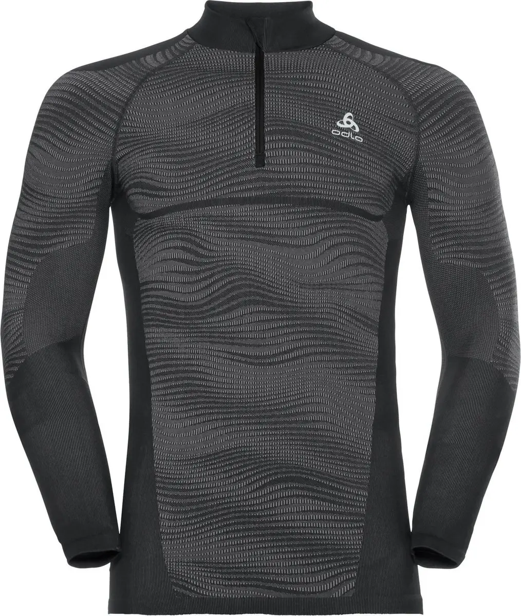 Odlo Suw Top Turtle Neck 1/2 Zip L/S Performance Blackcomb Sportshirt Heren