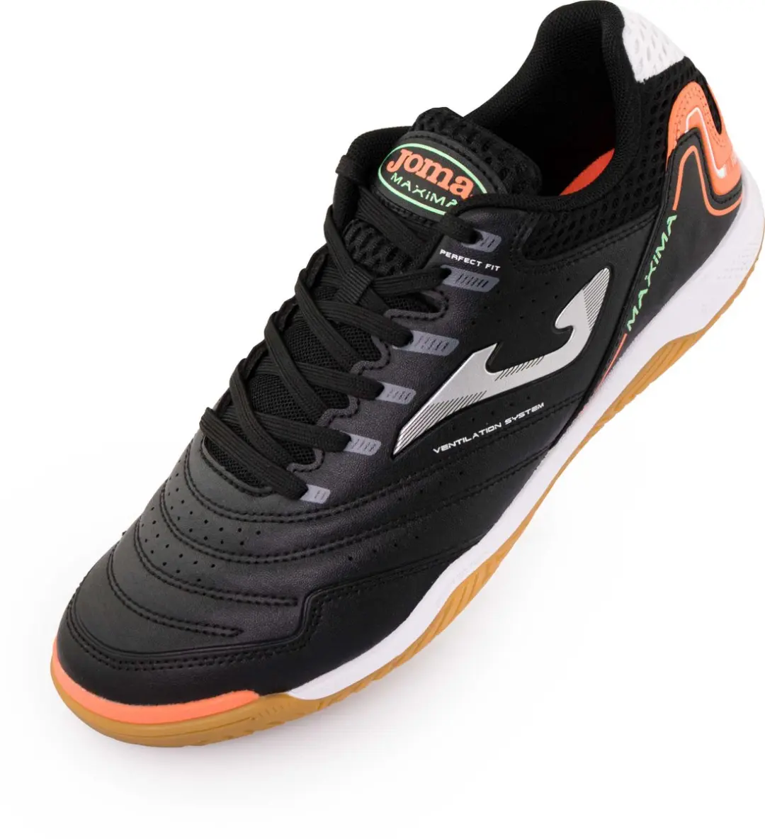 Joma Sport Maxima 2301 Indoor Voetbalschoenen - 44 - Oranje/Zwart