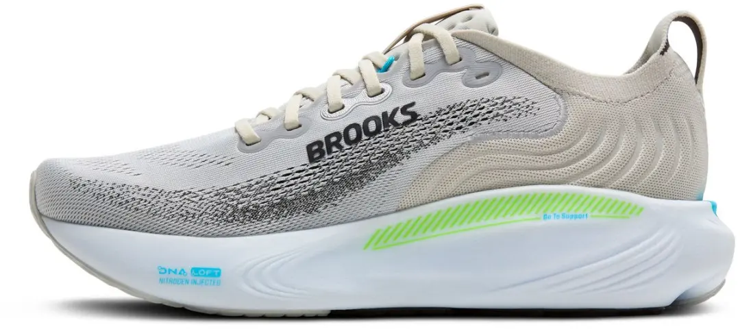 Brooks Adrenaline GTS Sportschoenen 45 - Grijs/Wit/Blauw