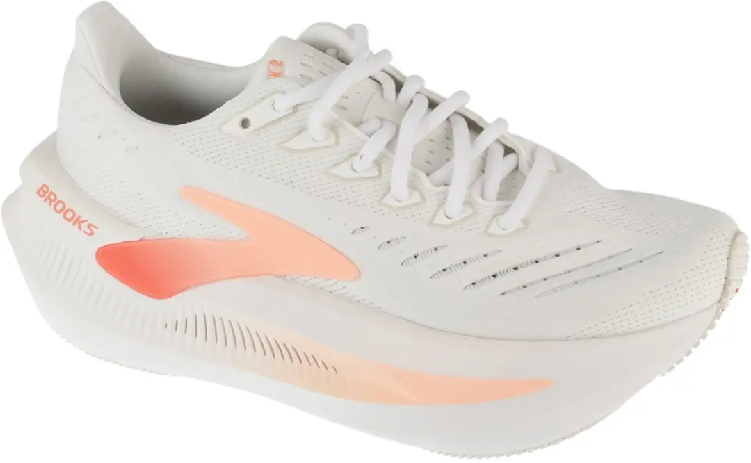 Brooks Glycerin Max 2, Vrouwen, Wit, Hardloopschoenen, maat: 38,5