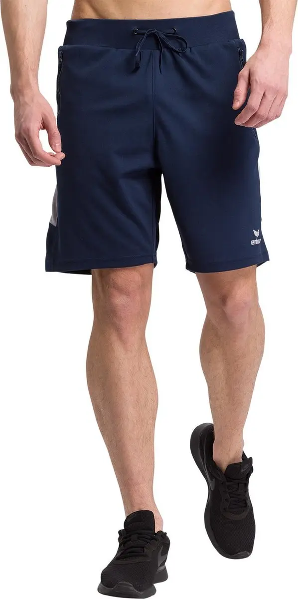 Erima Squad Trainings Short New-Navy-Grijs Maat S