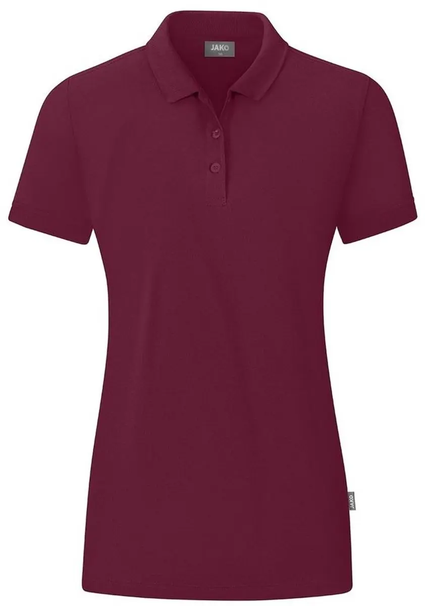 JAKO Organic Polo Dames Kastanje - Maat 48
