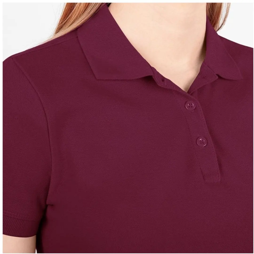 JAKO Organic Polo Dames Kastanje - Maat 48