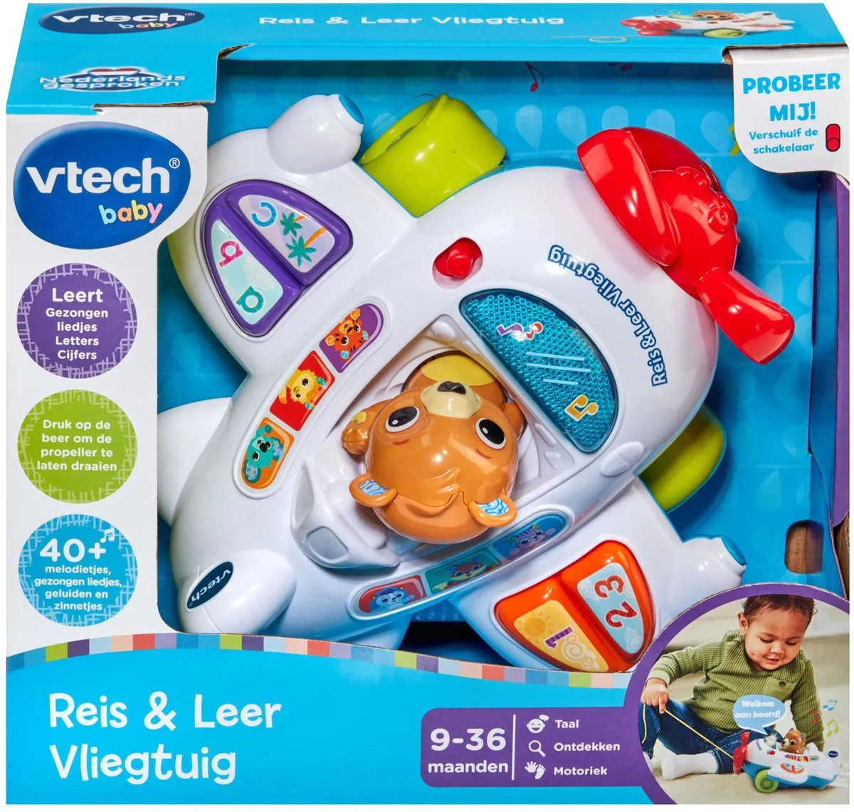 VTech Baby Reis en Leer Vliegtuig - Multicolor