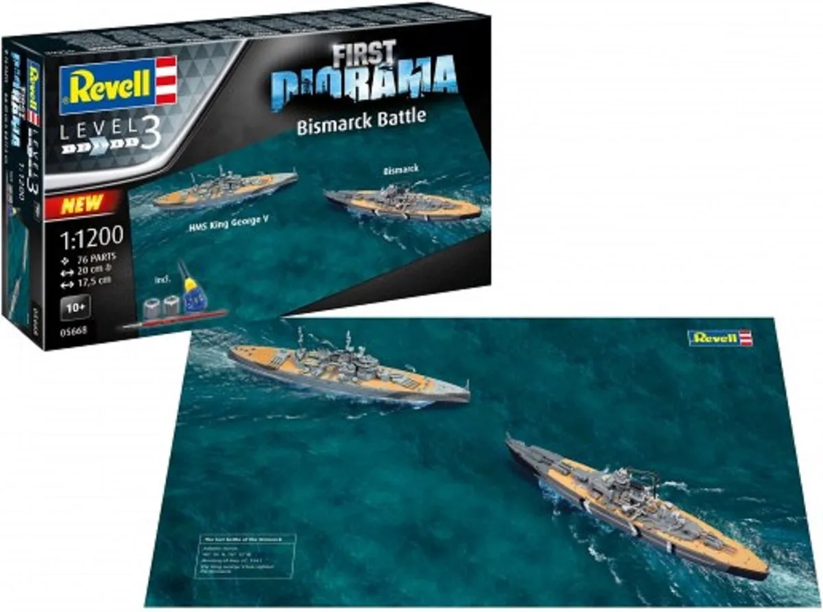 Revell 05668 Diorama Set Bismarck Battle