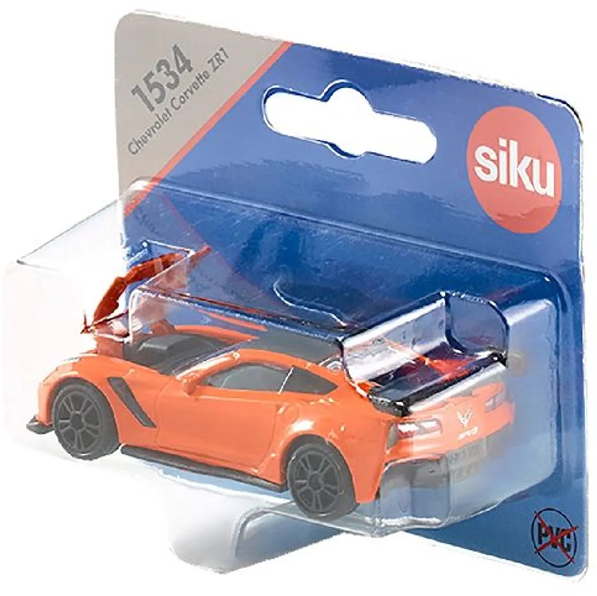 SIKU Chevrolet Corvette ZR1 8,1 cm - Oranje/Zwart