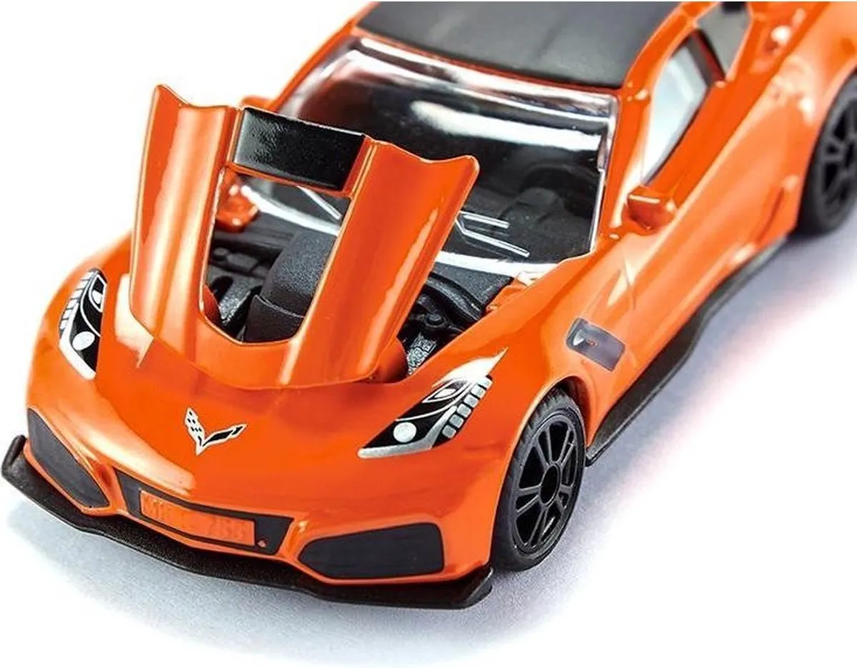 SIKU Chevrolet Corvette ZR1 8,1 cm - Oranje/Zwart