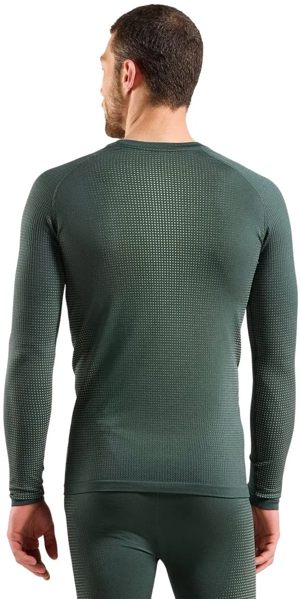 ODLO Active Performance Warm Longsleeve Heren - Maat S - Donkergroen/Grijs - afbeelding 5 van 6