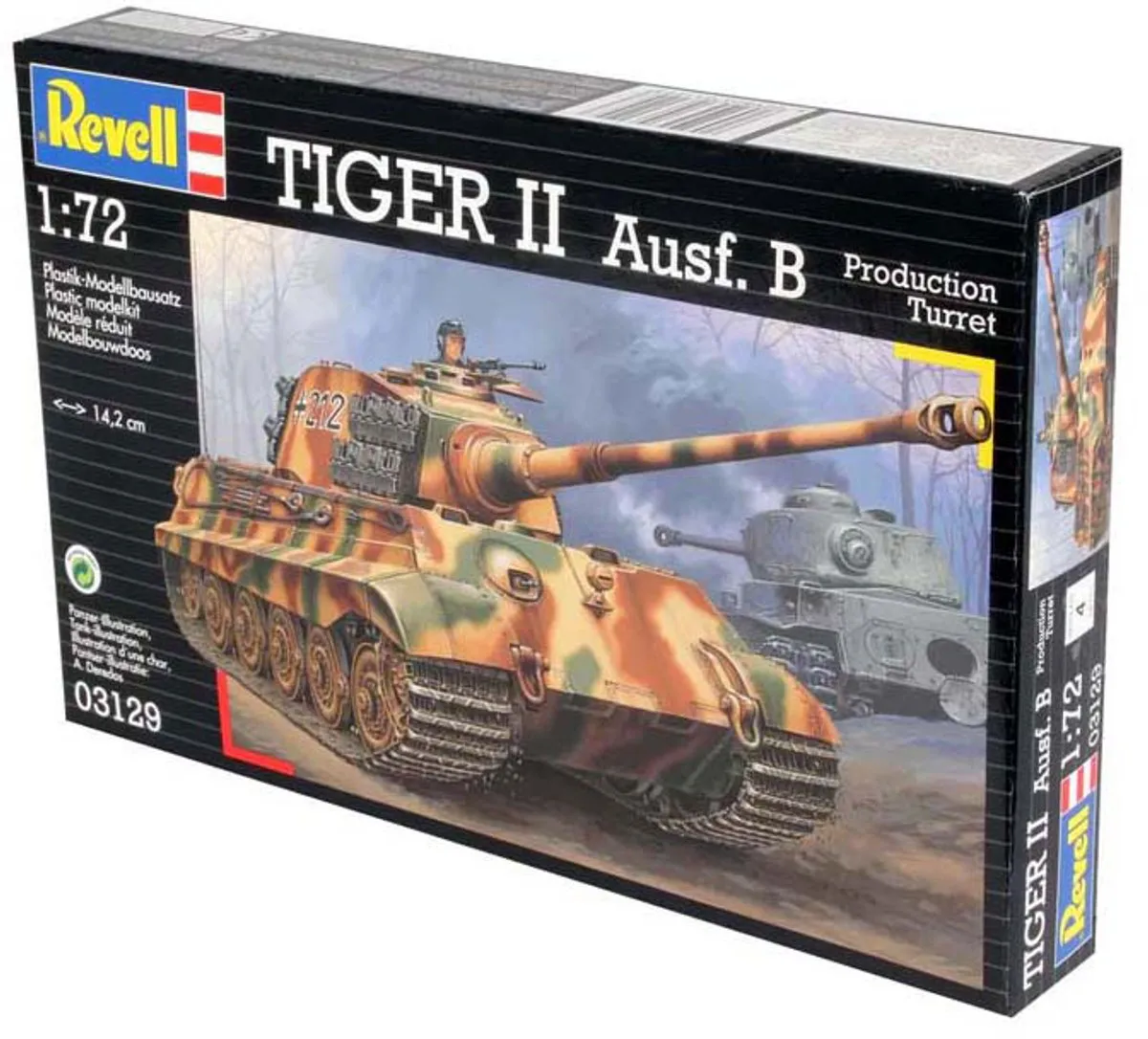 Revell 03129 Tiger II Ausf.B Tank Modelbouwpakket 1:72 - Militaire voertuigen - Multi