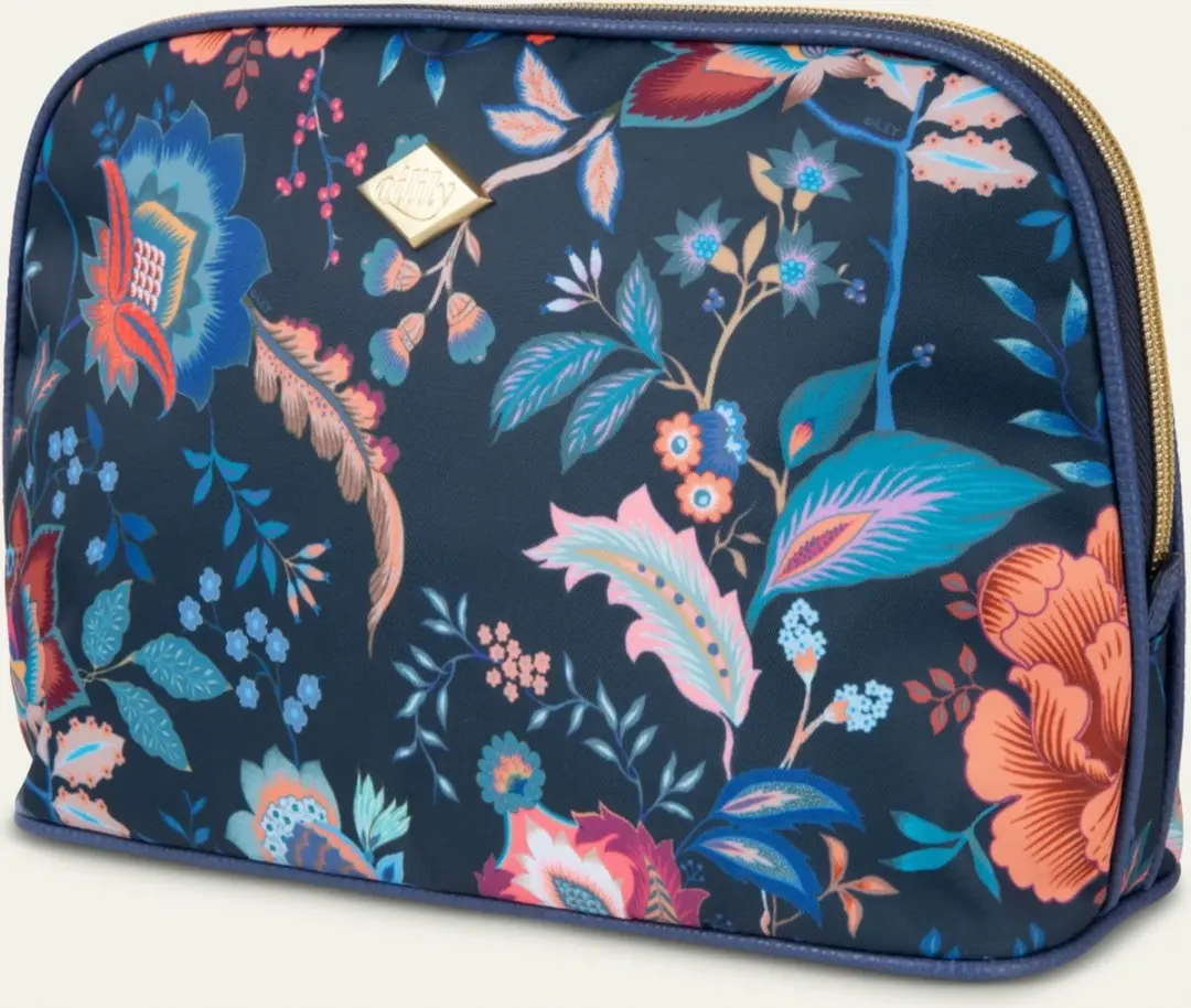 Oilily Chiara Make-up Tas - Blauw - 3 Vakken - afbeelding 6 van 6
