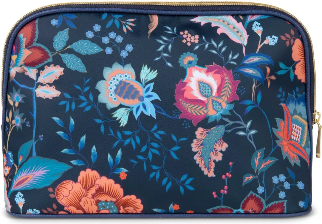 Oilily Chiara Make-up Tas - Blauw - 3 Vakken