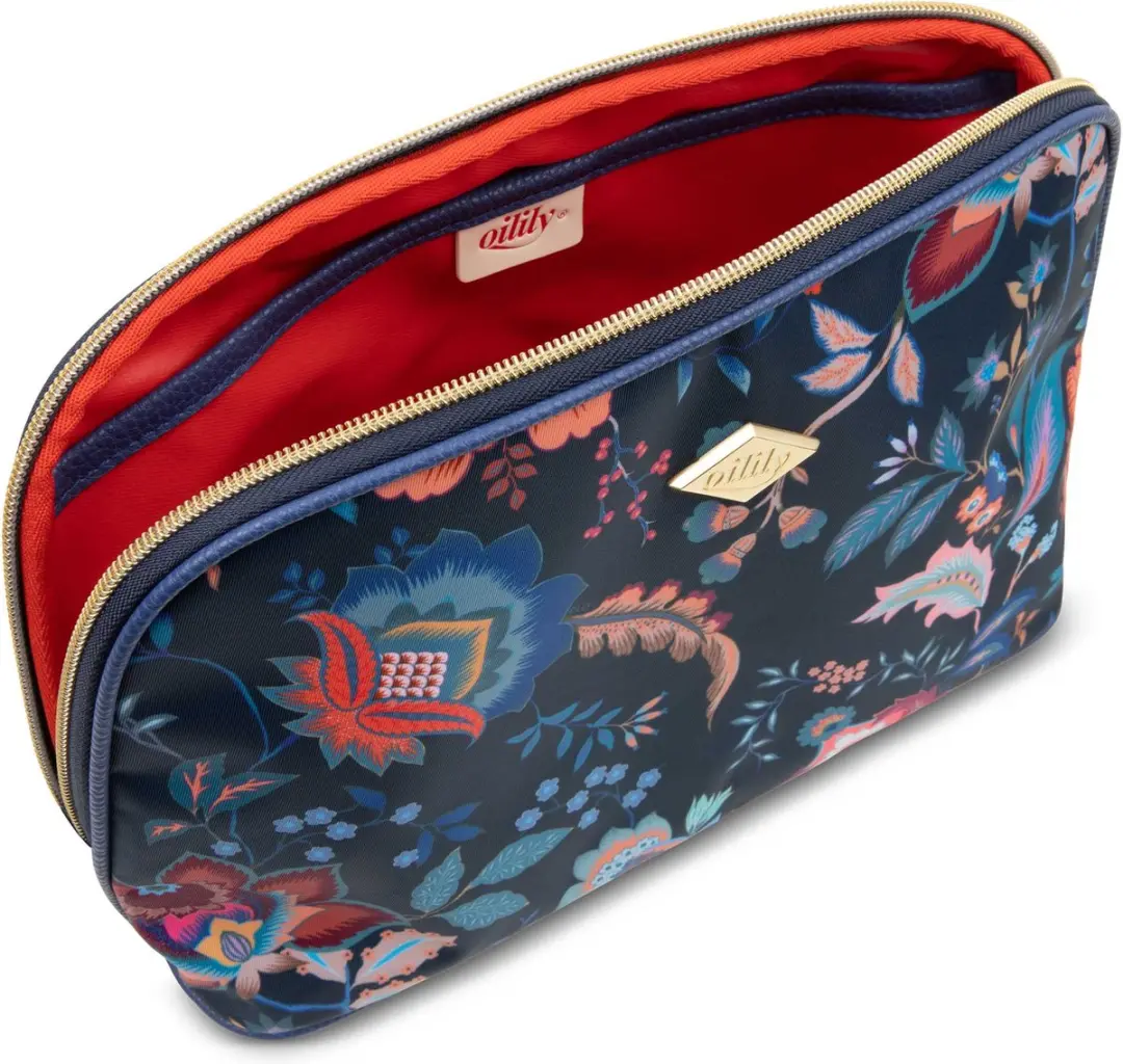 Oilily Chiara Make-up Tas - Blauw - 3 Vakken