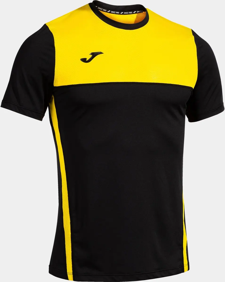 Joma 103166109 T-shirt Met Korte Mouwen Geel,Zwart XL Man