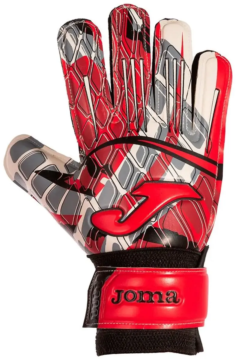 Joma Calcio 23 Junior Keepershandschoenen - Rood/Zwart - Maat 4 - afbeelding 2 van 2
