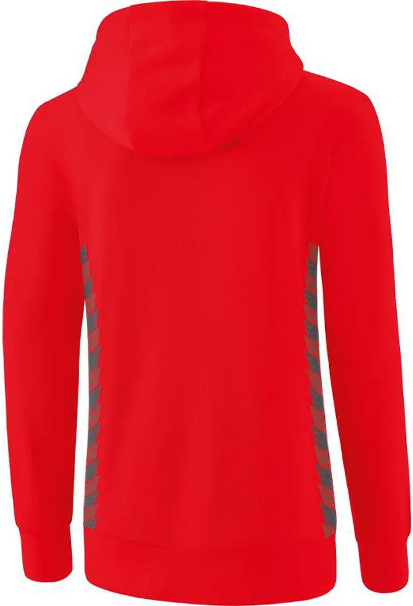 Erima Essential Team Sweatshirt Dames - Slate Grey/Rood - Maat 42