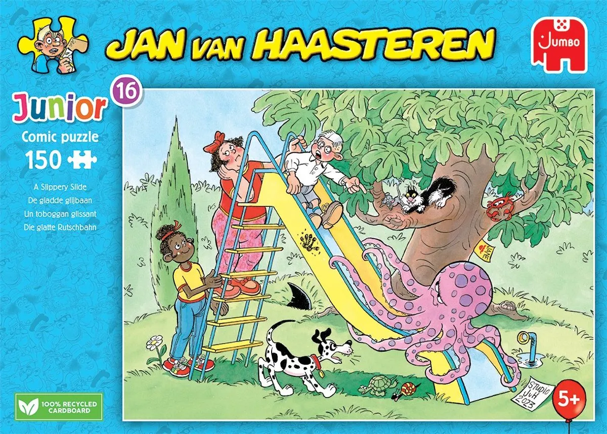 Jumbo Jan van Haasteren Junior Gladde Glijbaan Puzzel 150 Stukjes
