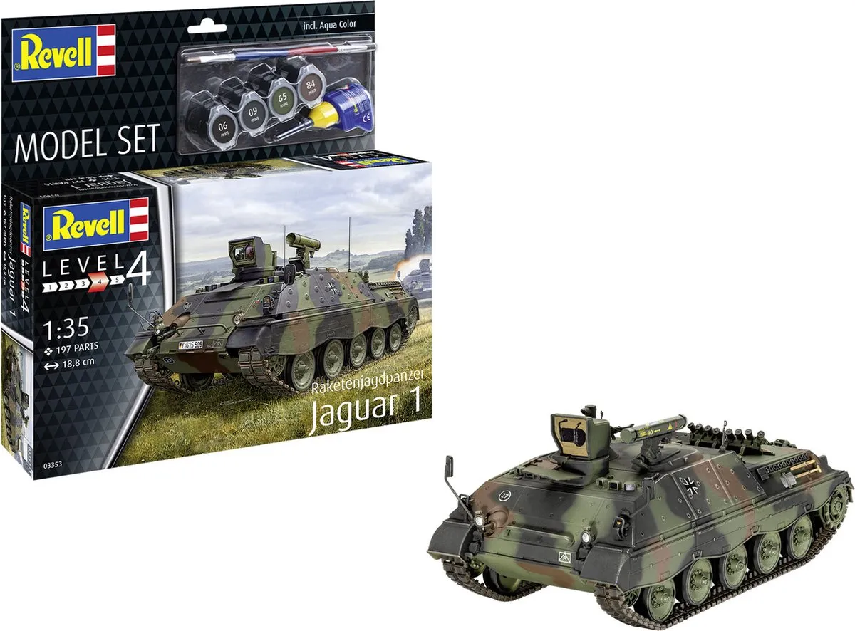 Revell 63353 Raketenjagdpanzer Jaguar 1 Modelbouwpakket
