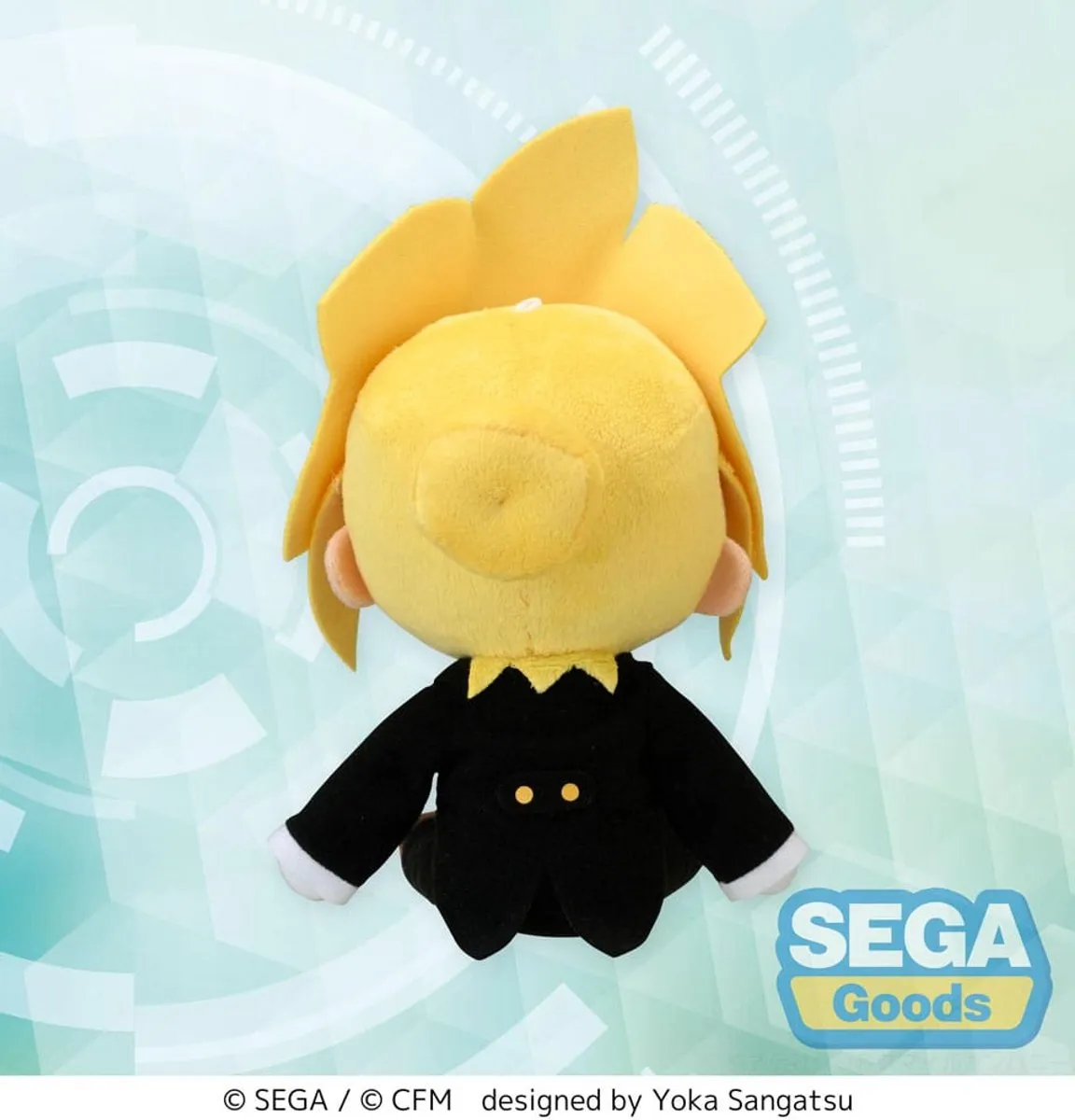 Sega Hatsune Miku Project DIVA Arcade Future Tone Fuwa Petit Plush - Len Butler Ver. - 16cm - Geel