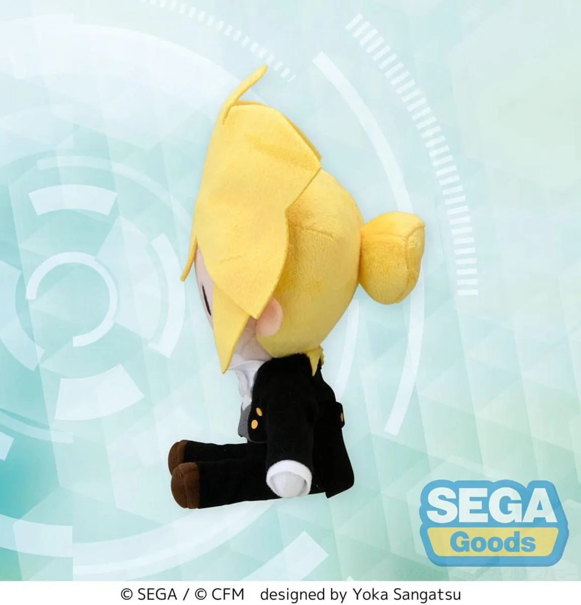 Sega Hatsune Miku Project DIVA Arcade Future Tone Fuwa Petit Plush - Len Butler Ver. - 16cm - Geel