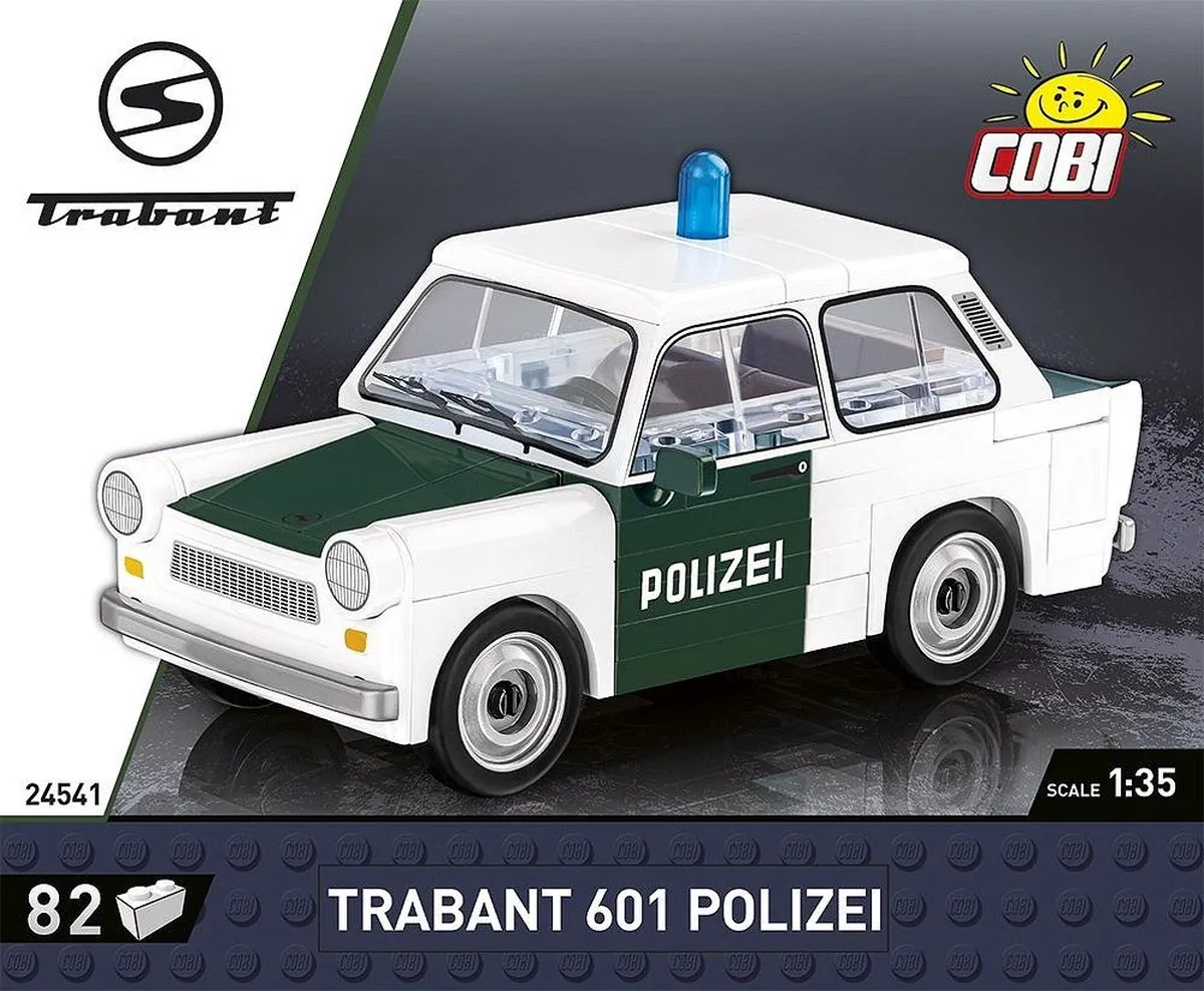 Cobi Youngtimer Trabant Polizei Bouwpakket 24541 - 82-delig - Wit