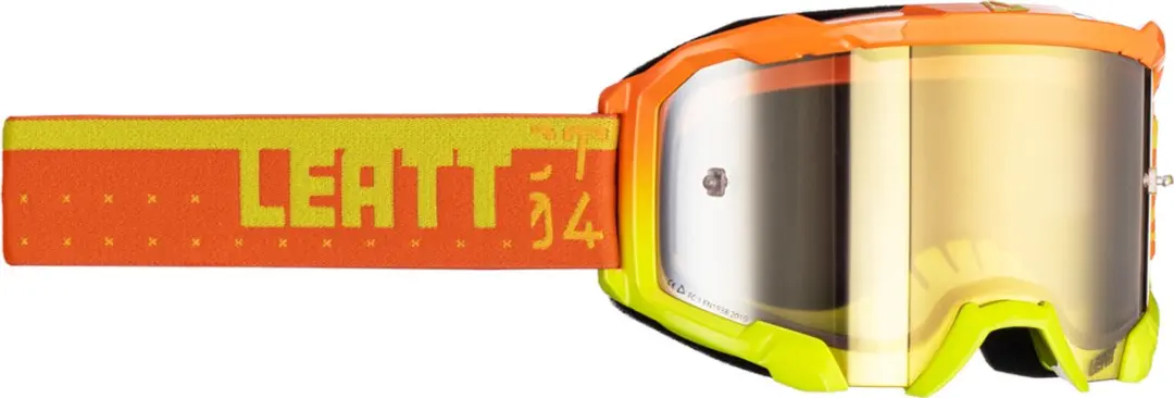 Leatt Velocity 4.5 Citrus Yellow Orange Motocross Goggles -