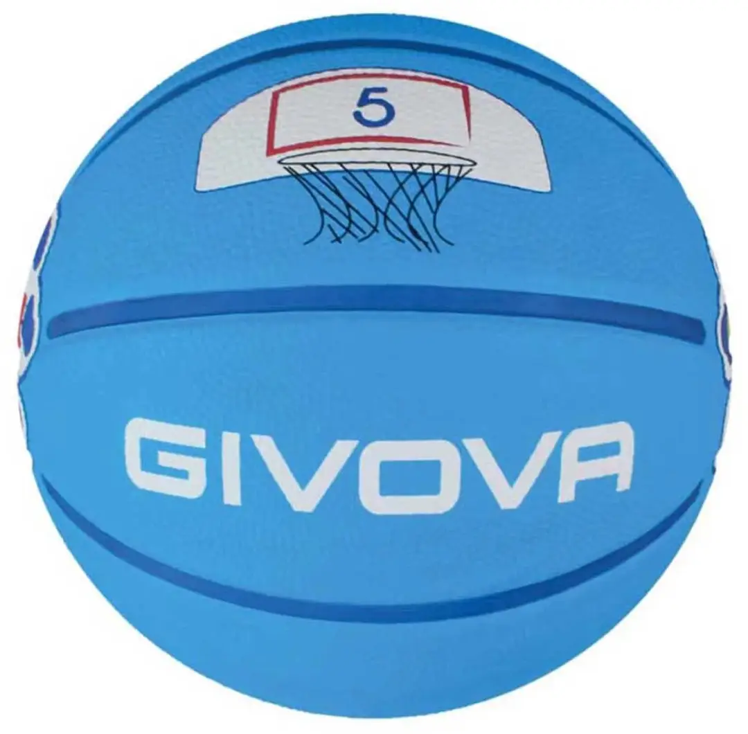 Givova Easy Basketbal Bal 5 - Blauw - afbeelding 2 van 2