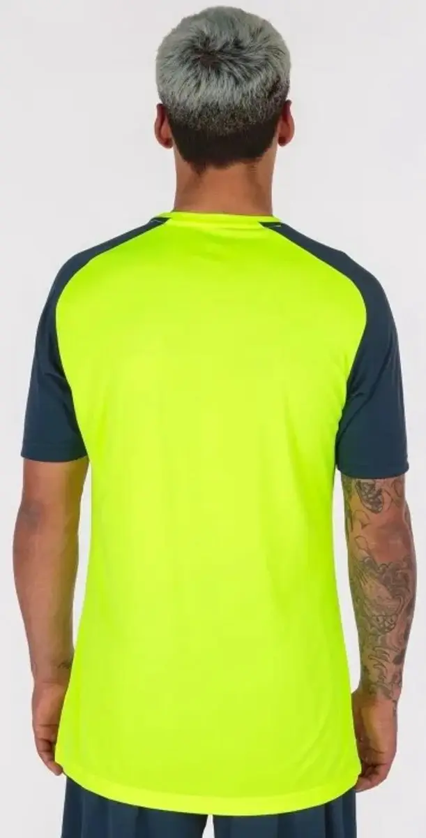 Joma Academy IV Shirt Kinderen - Fluogeel/Marine 164