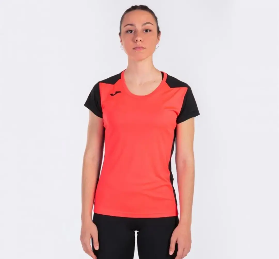Joma Record II Fluor T-shirt Dames - XL - Koraalgroen