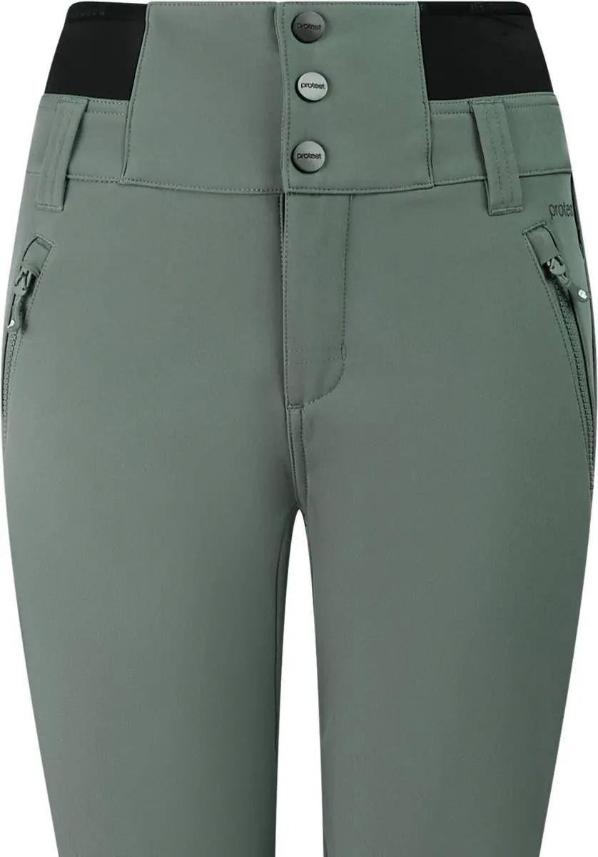 Protest PRTHindon Skibroek Dames Softshell - Waterkolom 10K - Evergreen