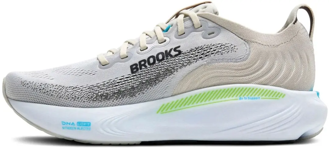 Brooks Adrenaline GTS Sportschoenen 45.5 - Grijs/Wit/Blauw