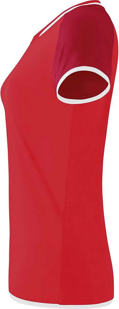 Erima Zenari 3.0 Volleybalshirt Dames - Rood/Wit - Maat 46
