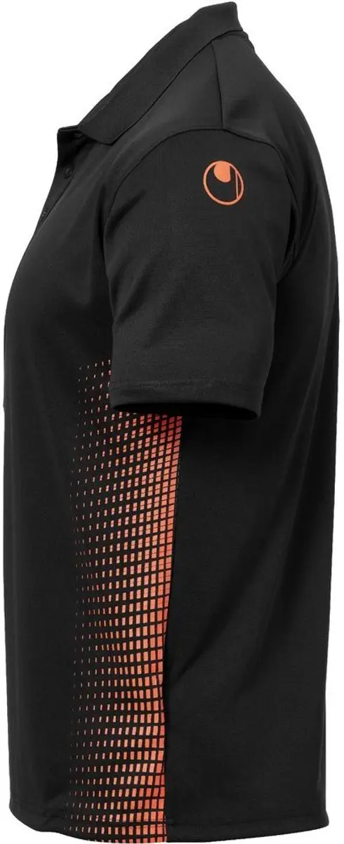 Uhlsport Score Polo Shirt M - Zwart-Fluo Oranje
