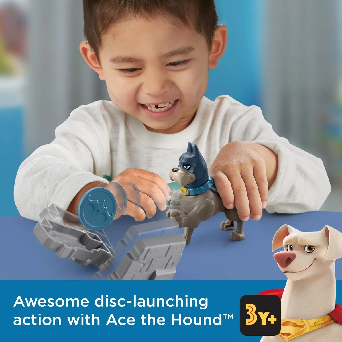 Fisher-Price DC League of Super-Pets Disk Launch Ace HGL11 - Meerkleurig