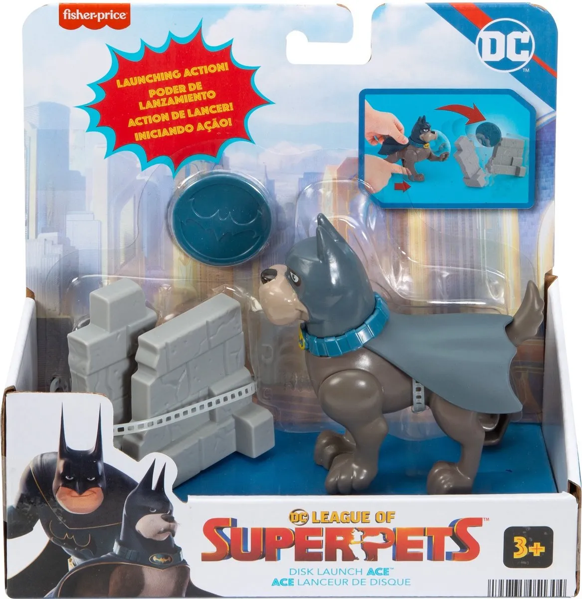 Fisher-Price DC League of Super-Pets Disk Launch Ace HGL11 - Meerkleurig