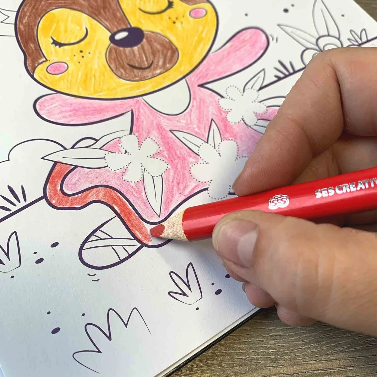 SES Creative Doe Kleurboek Glitter 3-in-1 - 15 Pagina's