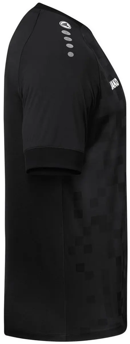 JAKO Pixel Shirt Korte Mouw Kinderen 164 - Zwart