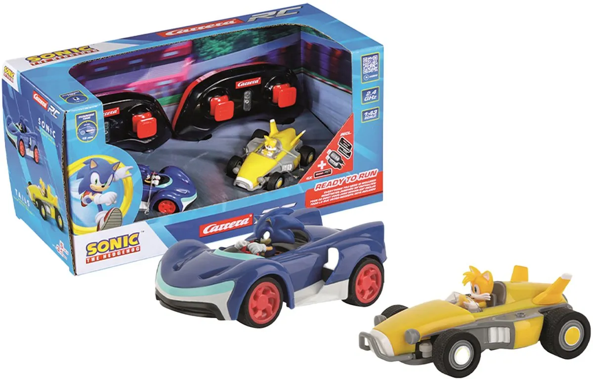 Carrera RC Auto Team Sonic Racing Twin Pack 1:43 - Multi