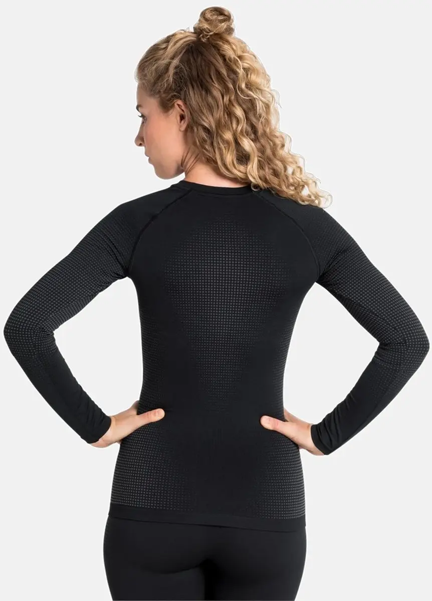 ODLO BL TOP Crew Neck Performance Warm EC Thermoshirt - Zwart M