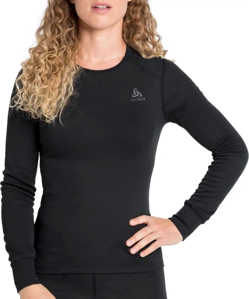 ODLO Active Warm Thermoshirt Dames - Maat M - Zwart