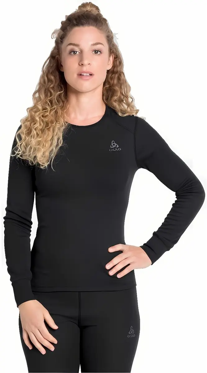 ODLO Active Warm Thermoshirt Dames - Maat M - Zwart
