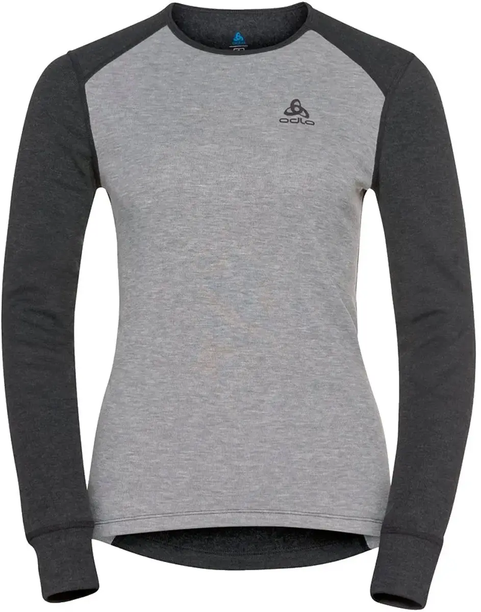ODLO Active Warm Eco Set Dames - Broek & Shirt - XL - Dark Grey Melange - afbeelding 3 van 6