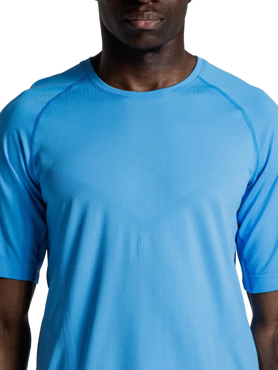 X-Bionic Xceed Hardloopshirt Korte Mouwen - XL - Slate Blue/Marine