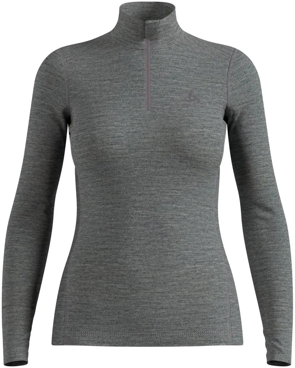 ODLO Merino Thermoshirt Vrouwen - Maat M - Donkergrijs - afbeelding 5 van 6
