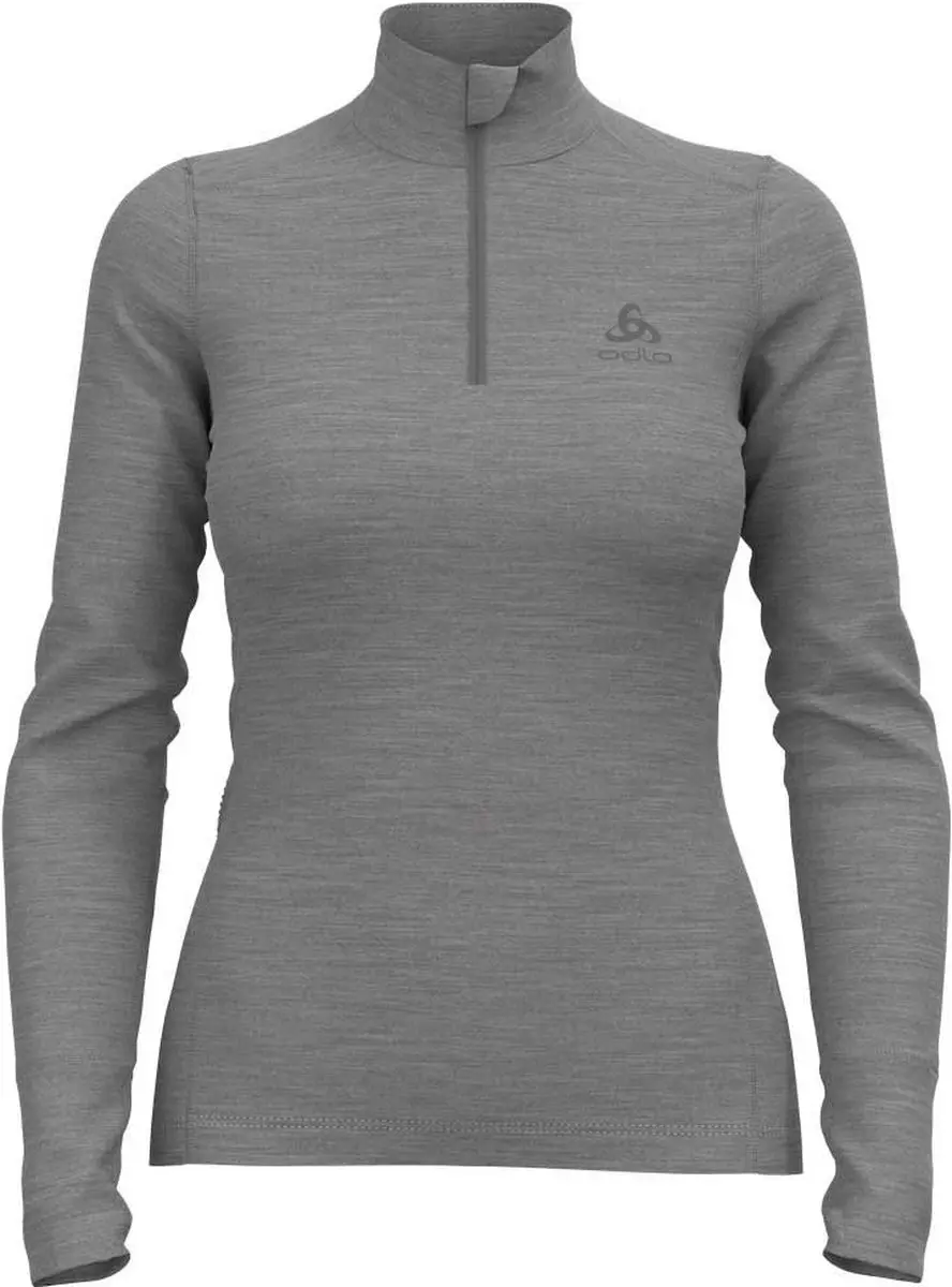 ODLO Merino Thermoshirt Vrouwen - Maat M - Donkergrijs - afbeelding 6 van 6