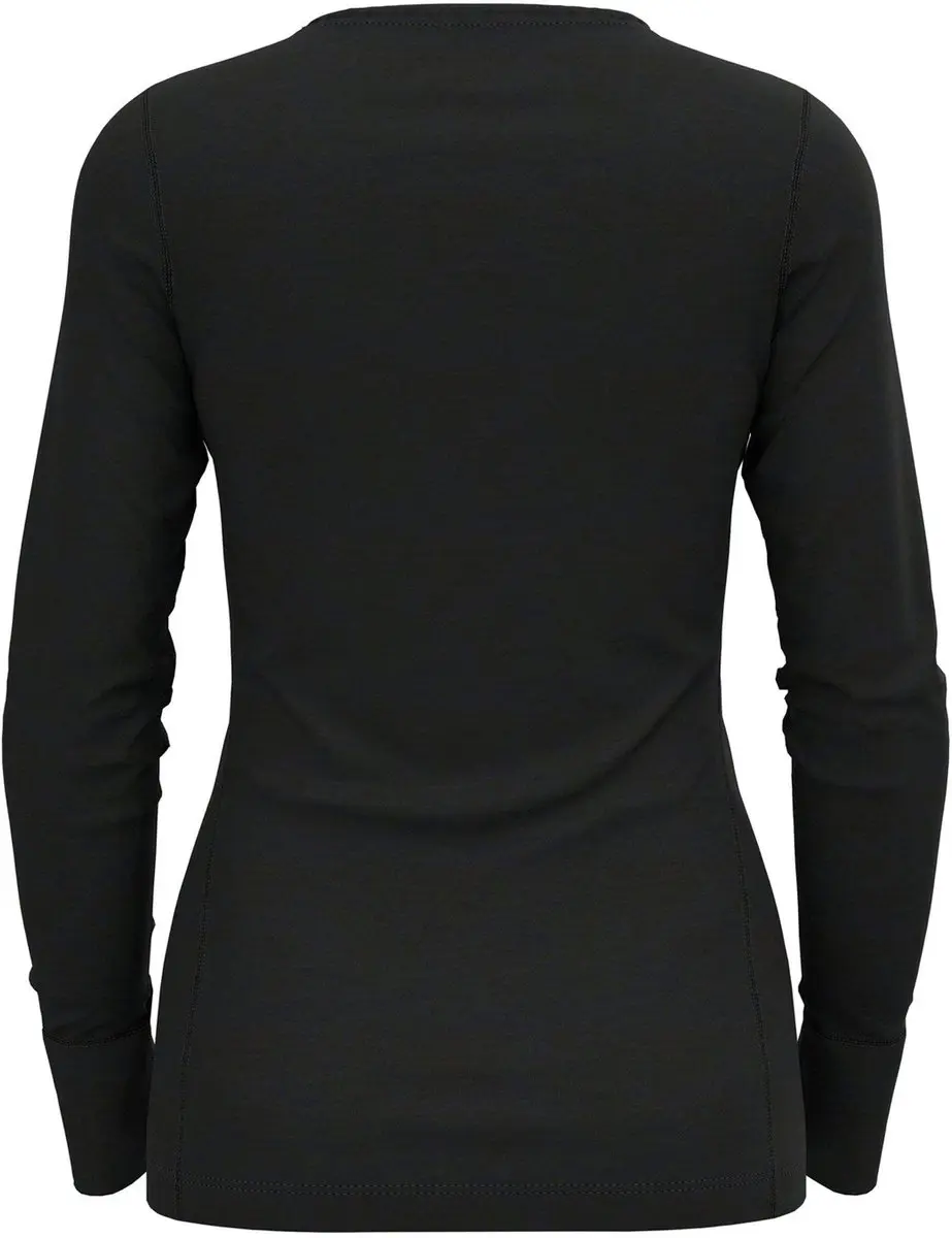 ODLO Natural Merino 200 Thermoshirt Vrouwen - Lange mouwen - Zwart - M